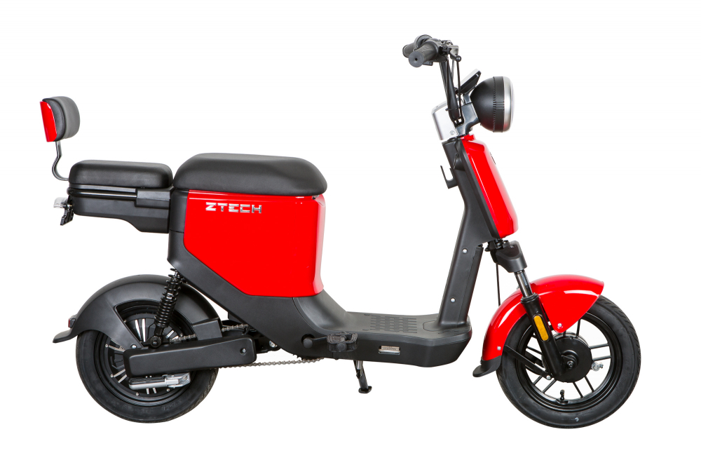 Scuter electric Z-TECH ZT-05, motor 350W, 48V, 12Ah , autonomie 30km, fara permis, culoare rosu [5]