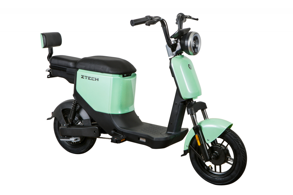 Scuter electric Z-TECH ZT-05, motor 350W, 48V, 12Ah , autonomie 30km, fara permis, culoare verde