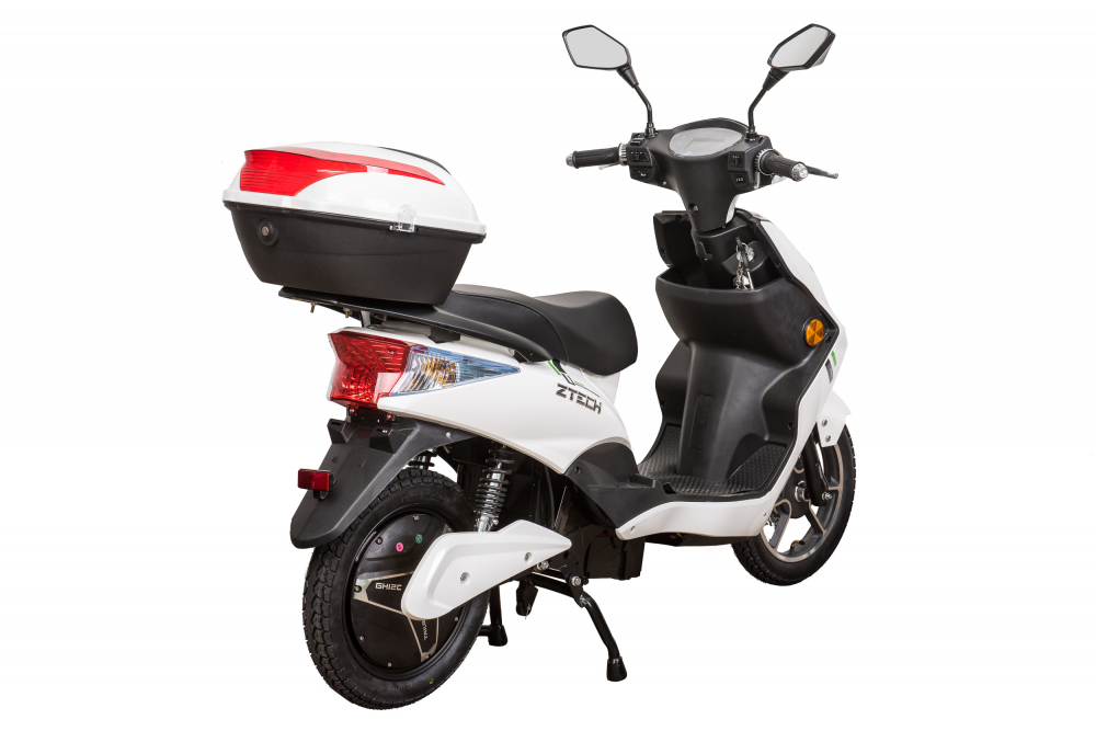 Scuter electric ZT-27 Warrior, culoare alb, cu motor 900W, acumulator 48V, 20 Ah, autonomie 45km, Premium [4]