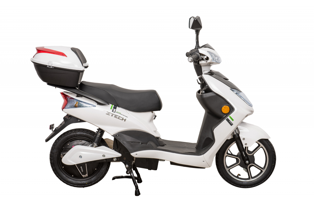 Scuter electric ZT-27 Warrior, culoare alb, cu motor 900W, acumulator 48V, 20 Ah, autonomie 45km, Premium [3]