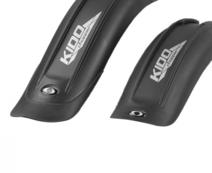 Set 2 aparatori noroi pentru bicicleta cu roti 16"-18", prindere rapida, culoare negru [2]