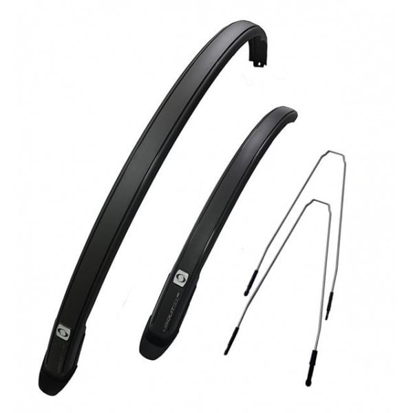 Set 2 aparatori roti biciclete, Simpla UBIQUIT 45 LONG, culoare negru