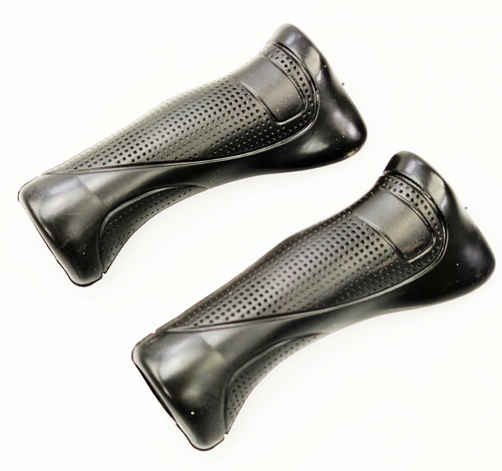 Set 2 mansoane biciclete KRIS Ergo 0103, PVC, 120mm, culoare negru [2]
