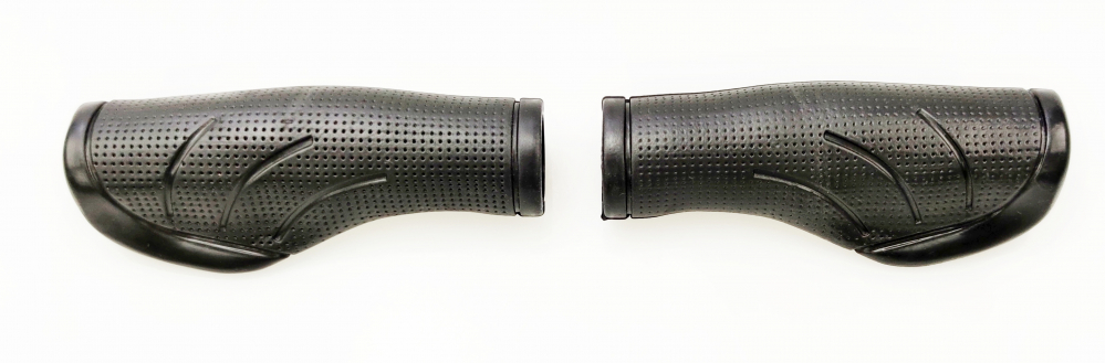 Set 2 mansoane biciclete KRIS Ergo 0104 T, 120mm, culoare negru [2]