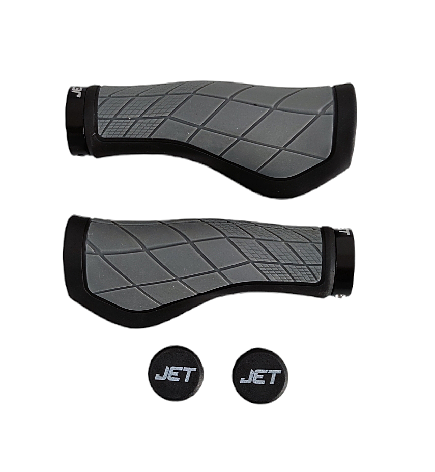 Set 2 mansoane ergonomice, Jet G-315, culoare negru gri