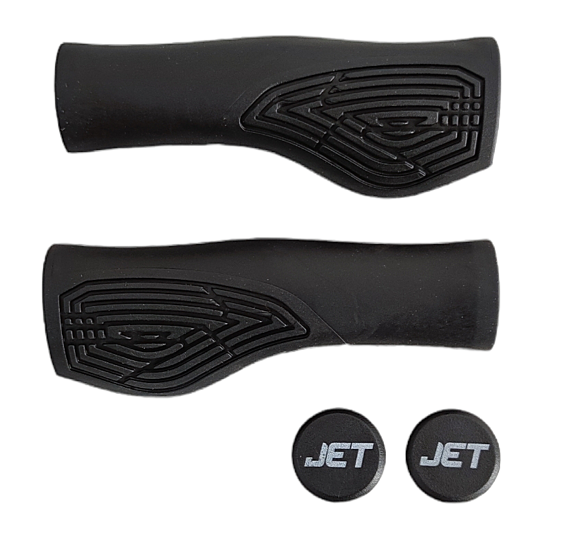 Set 2 mansoane ergonomice, Jet G-330, culoare negru