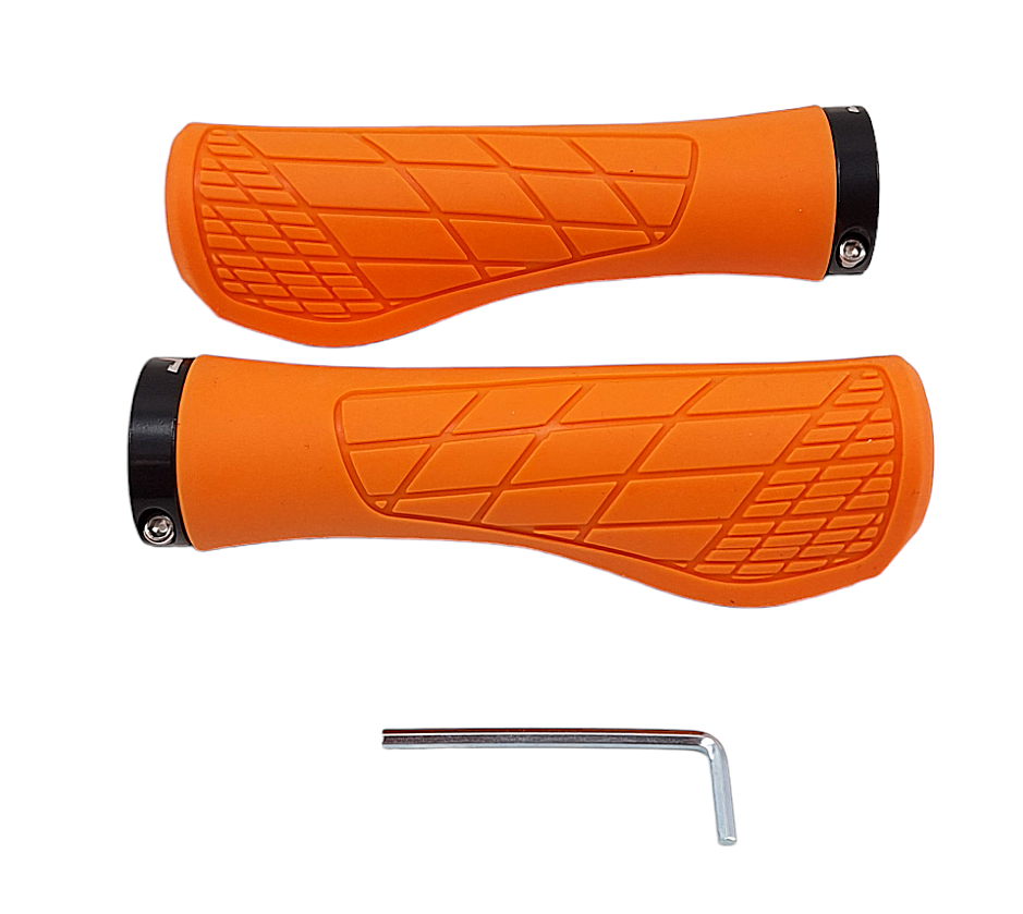 Set 2 mansoane ergonomice, JET GR6639, culoare portocaliu, L 133mm, inel de fixare inclus 22mm [2]