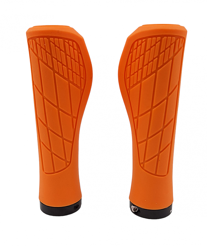 Set 2 mansoane ergonomice, JET GR6639, culoare portocaliu, L 133mm, inel de fixare inclus 22mm [3]
