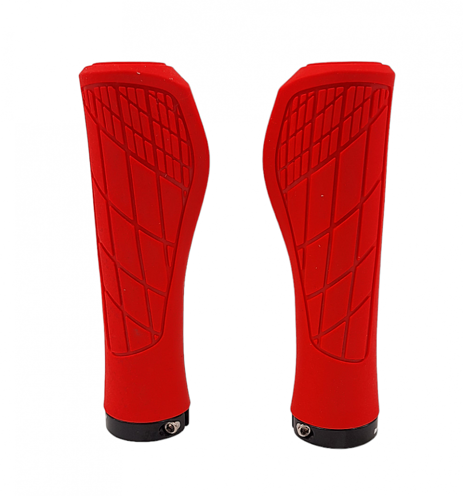 Set 2 mansoane ergonomice, JET GR6639, culoare rosu, L 133mm, inel de fixare inclus 22mm [4]