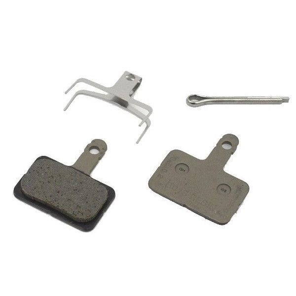 Set 2 placute de frana Shimano B01S Resin Cu Arc 3 tipuri de split pin (vrac)