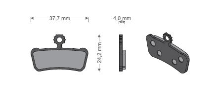 Set 2 placute frana Jet 36, Avid XO, Trail/Elixir/Sram Guide [2]