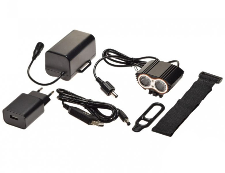 Set far cu 2 leduri, baterie de 4800mah [2]