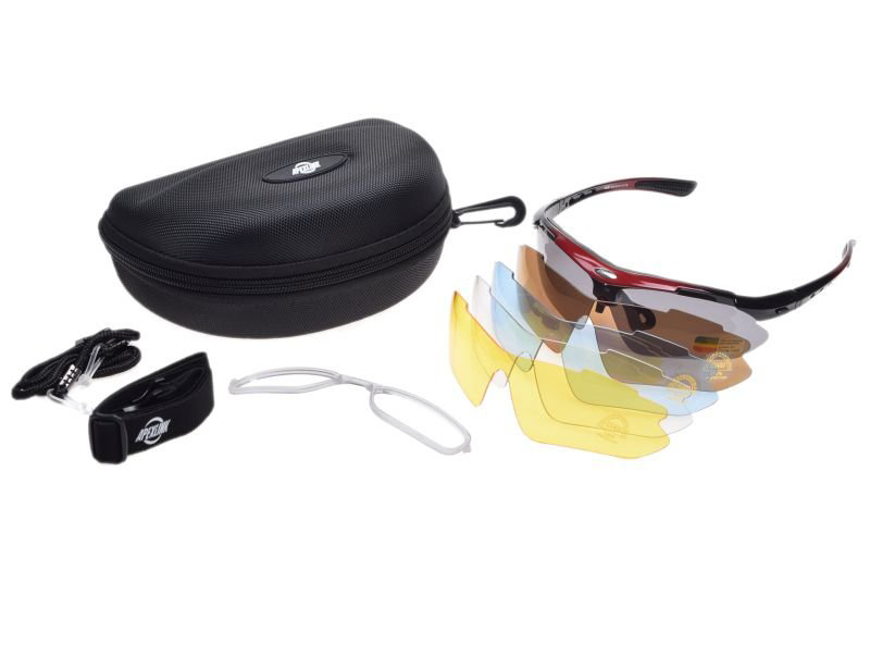 Set ochelari biciclisti, protectie UV, lentile polarizate multiple