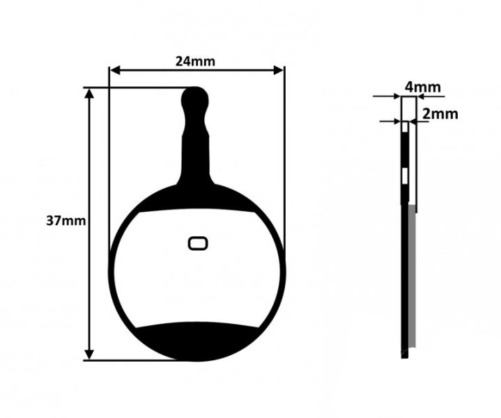 Set placute frana semimetalice bicicleta echivalent Avid BB5 [2]