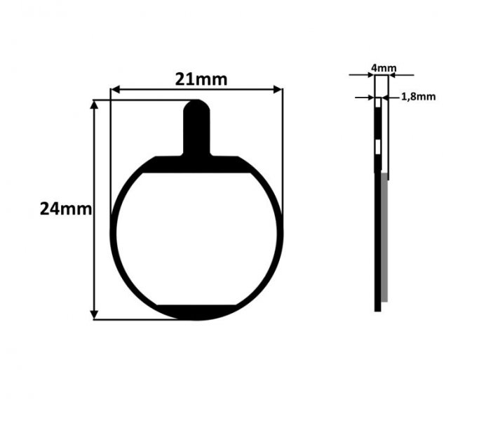 Set 4 placute frana Kugoo M4 [2]
