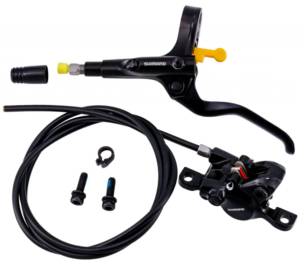 Set pompa frana si etrier Shimano AMT200JRRURX170, montaj spate
