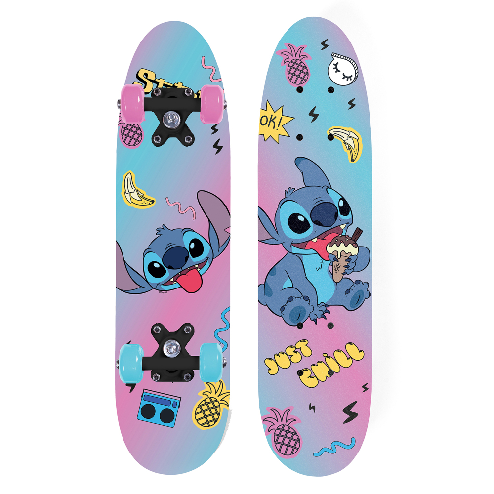 Skateboard din lemn copii Stitch, 24 inch, 61 cm [3]