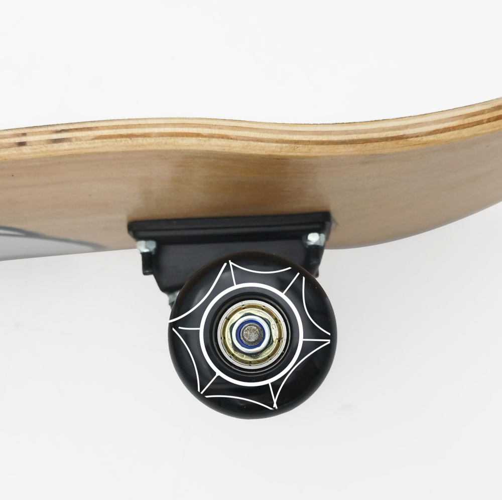 Skateboard mare din lemn copii Spider-Man Miles Morales, 31 inch, 79 cm [3]