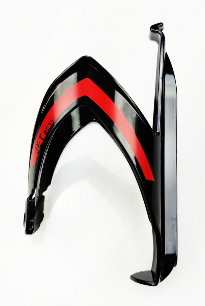 Suport bidon apa JET-BC30 superlight, culoare negru/rosu [3]