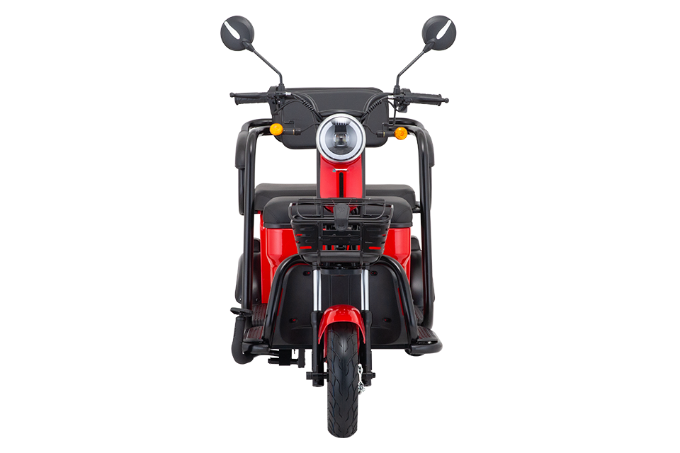 Tricicleta electrica ZTECH ZT-17 cu 2 locuri, motor 1.300W, acumulator 60V, 20Ah, autonomie aprox. 50 km, culoare rosu [3]