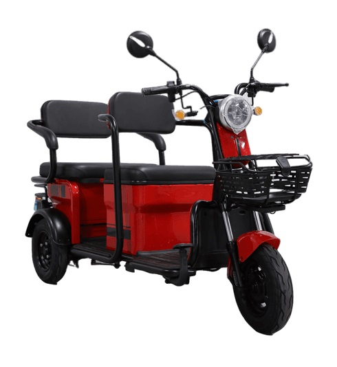 Tricicleta electrica ZTECH ZT-17 cu 2 locuri, motor 1.300W, acumulator 60V, 20Ah, autonomie aprox. 50 km, culoare rosu [5]