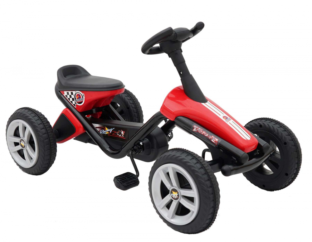 Volare Mini Go Kart, culoare rosu, fara frane