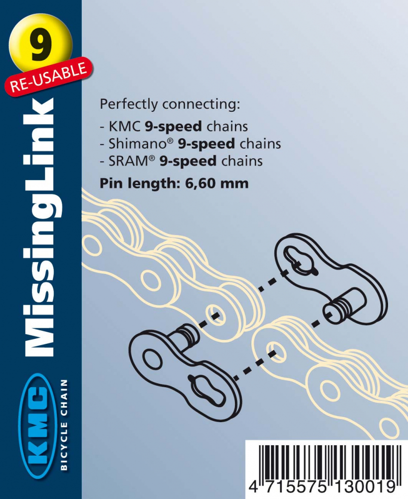 Zala KMC Missing Link 9V Bolt-6.6mm Standard Auriu