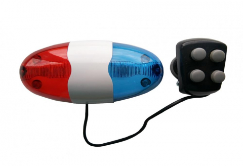 Accesorii-Design-Ornament - Alarma JY-155 (6 LED - 4 sunete - model Politie)
