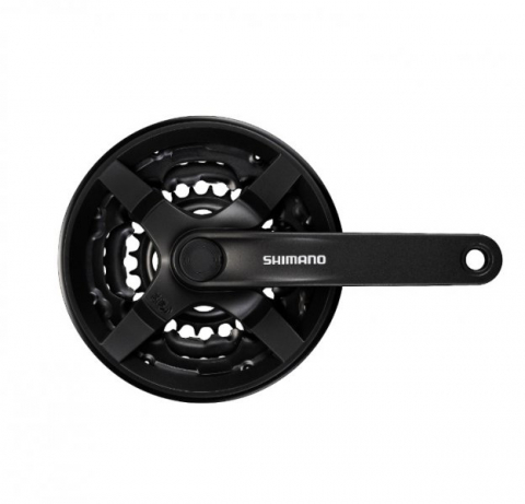 Angrenaje - Angrenaj Pedalier 3 Foi 28/38/48T MTB TY301, lungime brat 170mm, Shimano Tourney, culoare negru