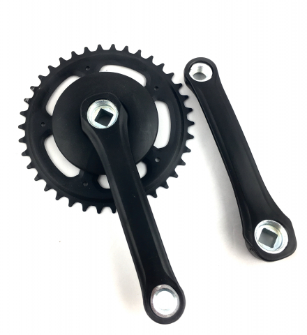 Transmisie & Accesorii - Angrenaj pedalier Force, 1 pinion, 38x150mm, culoare negru