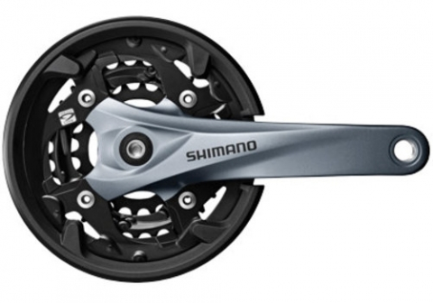 Transmisie & Accesorii - Angrenaj Pedalier Shimano Acera MTB, 40X30X22T, Bat 175MM, 9 Viteze Pe Spate,Suruburi De Fixare