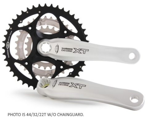 Transmisie & Accesorii - Angrenaj Pedalier Shimano Deore MTB, 48X36X26T, Brat 175MM, Pentru 9 Viteze Pe Spate