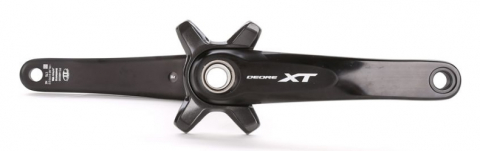 Transmisie & Accesorii - Angrenaj Pedalier Shimano Deore XT MTB, Fara Foaie, Brat 175MM, Pentru 11 Viteze Pe Spate,Fara Butuc, Cu Surub Si Piulita De Fixare