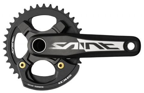 Transmisie & Accesorii - Angrenaj Pedalier Shimano MTB,, Fara Foaie, Brat 170MM, Pentru 10 Viteze Pe Spate, Include Butuc Pedalier