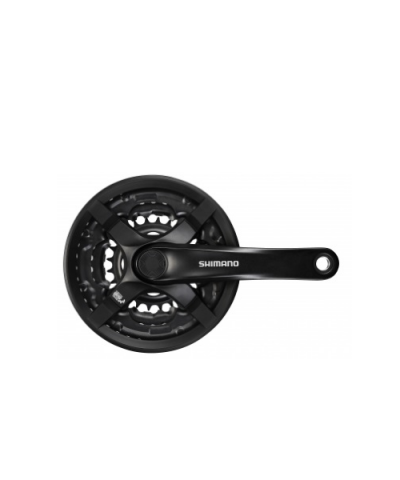 Angrenaje - Angrenaj Pedalier Shimano Tourney Fc-Ty501 42X34X24T brat 175mm pentru 6/7/8 viteze pe spate suruburi de fixare negru