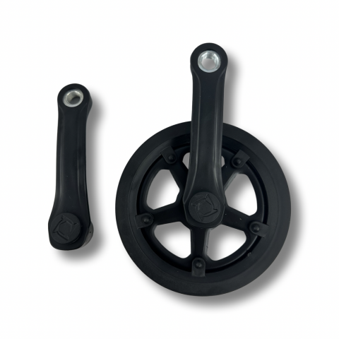 Transmisie & Accesorii - Angrenaj pedalier X-line Pro, 38z, 127mm, 1/2" x 3/32", capac dublu, culoare negru mat