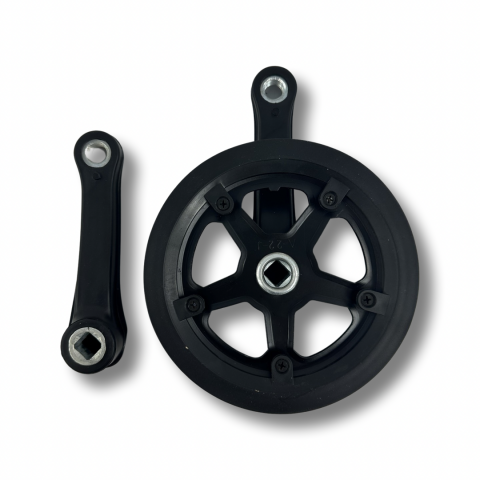 Angrenaj pedalier X-line Pro, 38z, 127mm, 1/2" x 3/32", capac dublu, culoare negru mat [1]