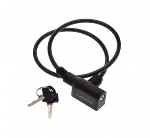 Accesorii-Design-Ornament - Antifurt cu cheie 6 mm x 650 mm, culoare negru