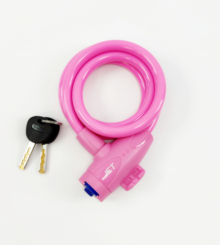 Accesorii-Design-Ornament - Antifurt cu cheie JET LOCK TY-582 10x1000mm, culoare roz, cu suport