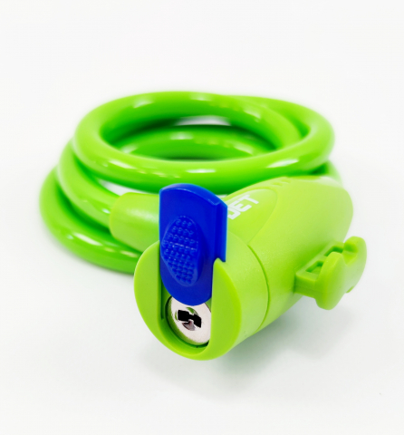 Antifurt cu cheie JET LOCK TY-582 10x1000mm, culoare verde, cu suport [2]