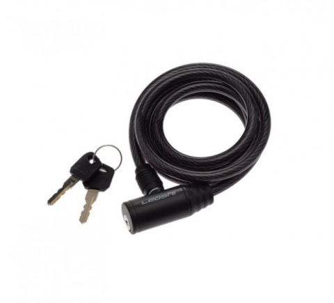 Accesorii-Design-Ornament - Antifurt cu cheie, pentru legat biciclete, 8 mm x 1500 mm, Leoshi