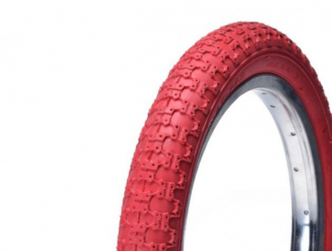 16" - Anvelopa bicicleta 16 X 2.125 M100 Awina, culoare rosu