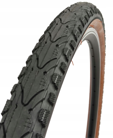26" - Anvelopa Kenda Khan K935 28x1.75/ 28x1-5/8 x 1-3/4, 700x45C, culoare negru cu banda maro