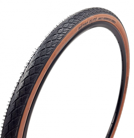 Anvelope-Camere - Anvelopa biciclete BlackOne Pro 28x1.5 / 700x38C, 40-622 - W3109, Metro Elite Jet 60TPI, Nylon Belt, culoare negru/maro