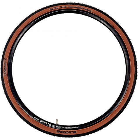 Anvelopa biciclete BlackOne Pro 28x1.5 / 700x38C, 40-622 - W3109, Metro Elite Jet 60TPI, Nylon Belt, culoare negru/maro [1]