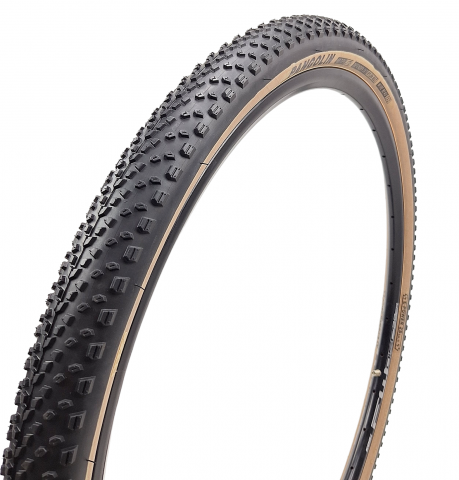 Anvelope-Camere - Anvelopa biciclete BlackOne Pro 28x1.75 / 700x45C, 47-622 - W3125, Pangolin Jet 60TPI, Nylon Belt, culoare negru/maro deschis