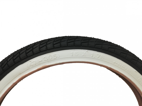 16" - Anvelopa Kenda 16x1.75 K841 culoare negru cu banda alba