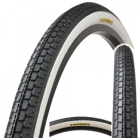 16" - Anvelopa Kenda 16x1.75x2 K127, culoare negru/alb