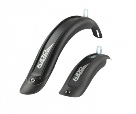 Aparatoare noroi pentru biciclete, 16"-18", culoare negru titan [0]