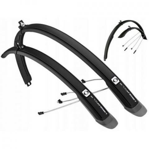 Accesorii-Design-Ornament - Aparatori Noroi Simpla Culoare Negru/Titaniu